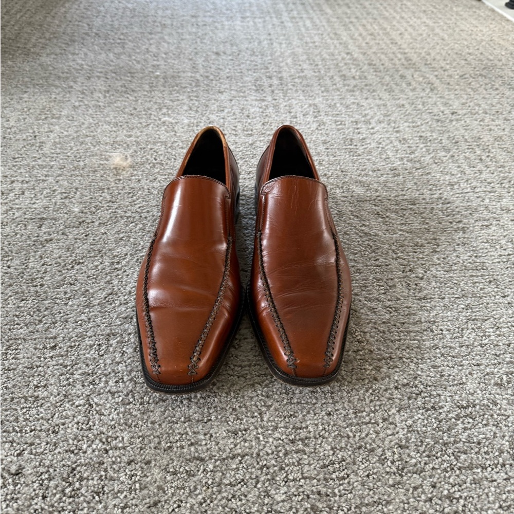 Men's Brown Leather Loafers